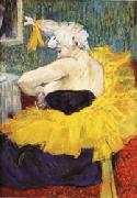 Henri De Toulouse-Lautrec The Lady Clown Chau-U-Kao Sweden oil painting reproduction